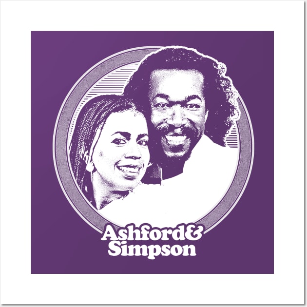 Ashford & Simpson /// 80s Retro Soul Fan Design Wall Art by DankFutura